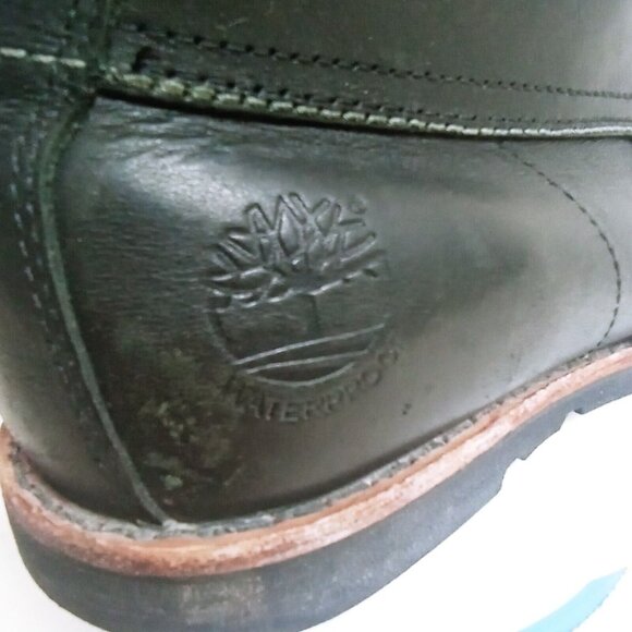 Timberland Premium Leather Waterproof Boot Black Men's Size 10.5 US - Picture 14 of 16